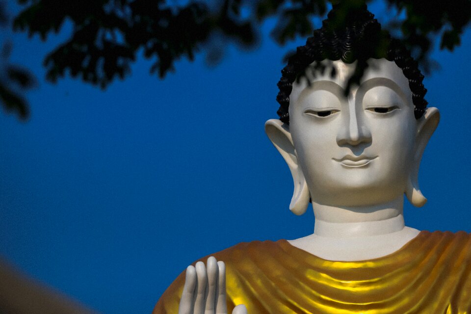 Sky art blue buddha