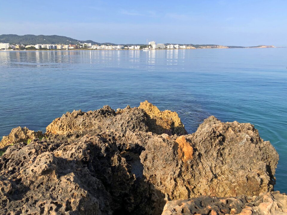Sunny sea rock