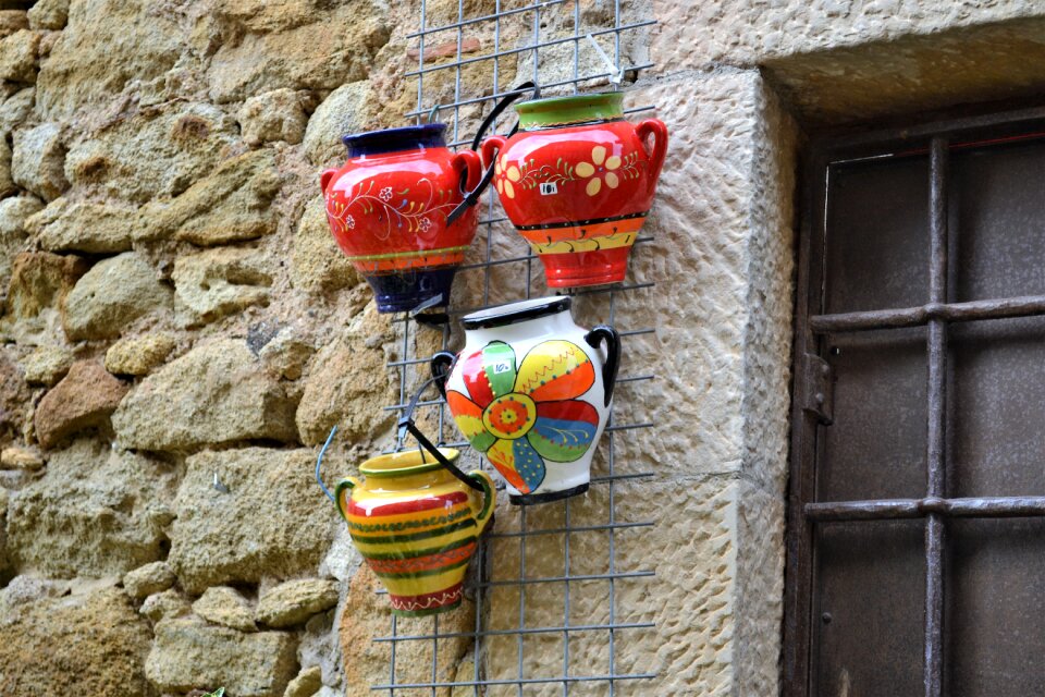 Pottery potter spanish village
