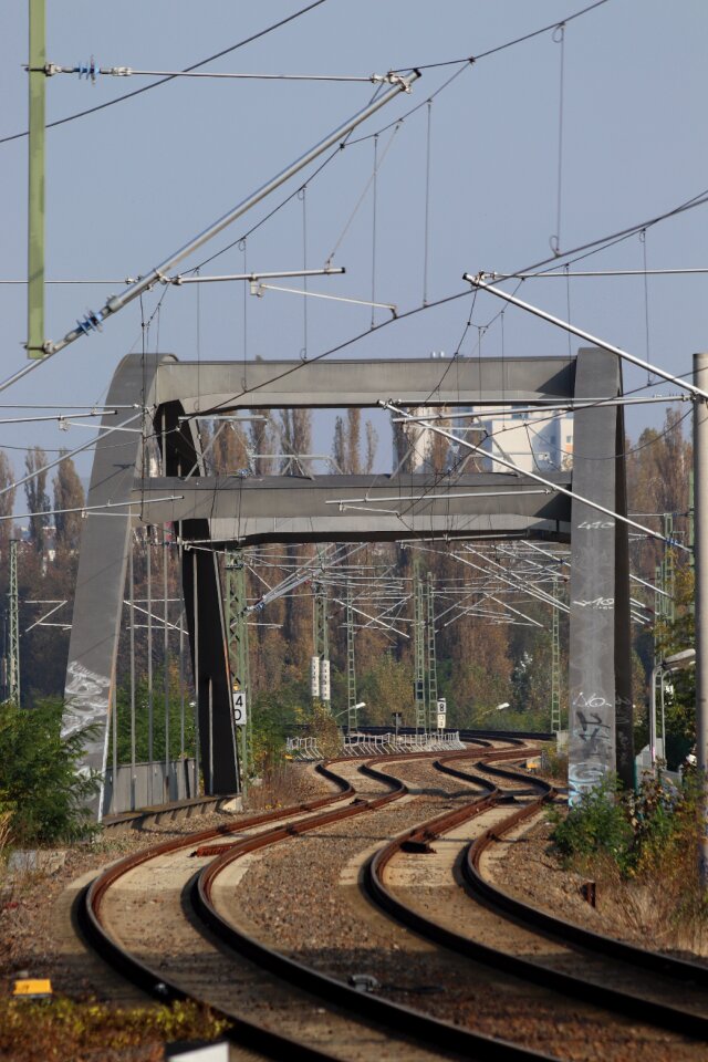 Train bridge railway line