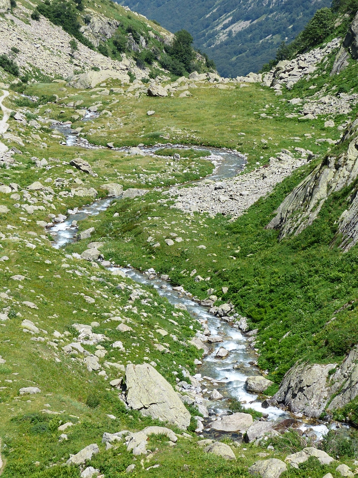 Idyllic beautiful hiking