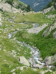 Idyllic beautiful hiking