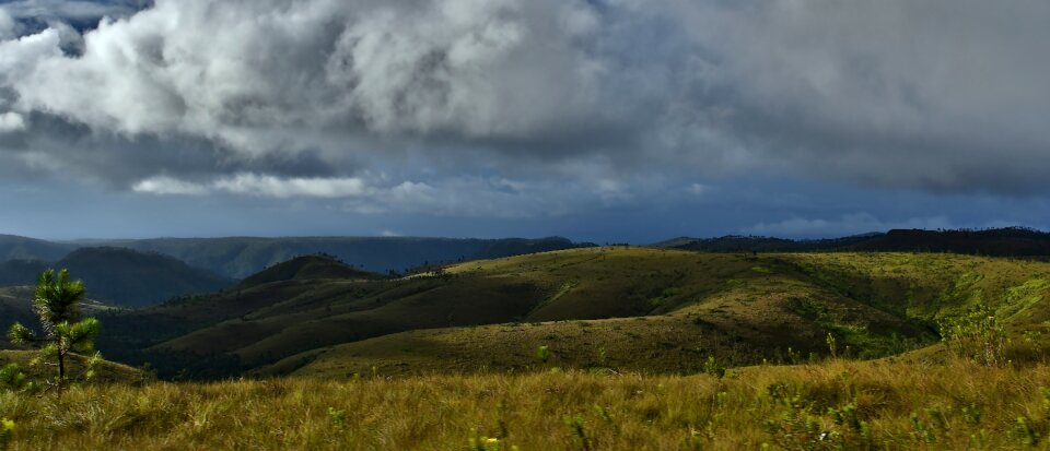 Panoramic view landscape belize photo