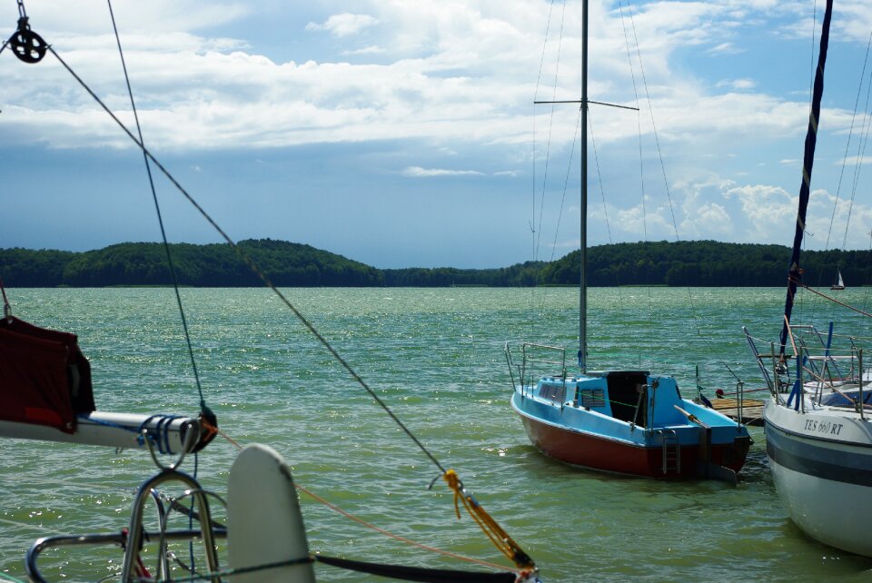 Yacht sailboat the ship