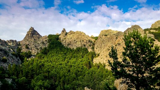 Panoramic mountain stone