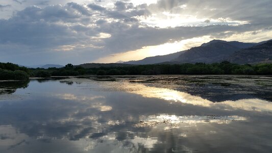 Sky outdoors lake photo