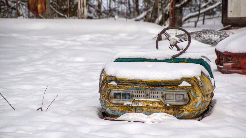 Fairground ukraine snow