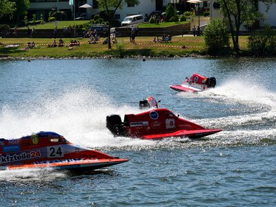 Action performance boat photo