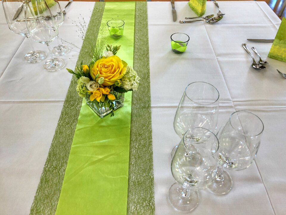 Nature table wedding