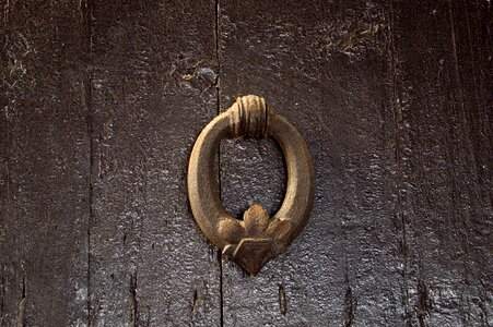 Door iron rusty