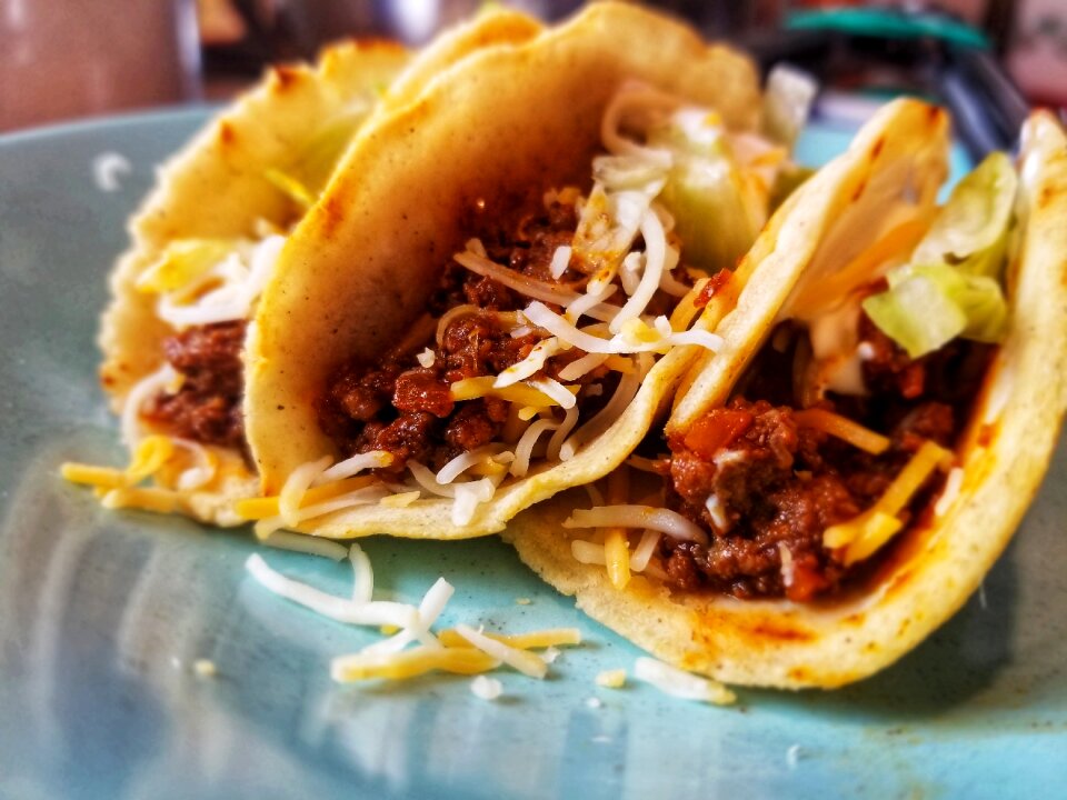 Meat tacos tortilla