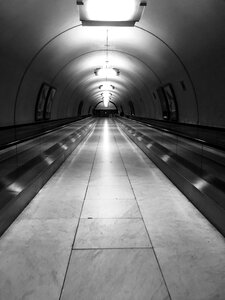 Metro transport corridor photo