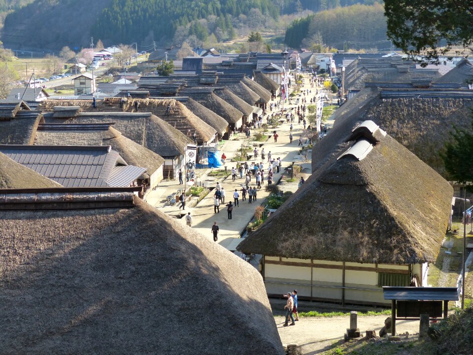 Ouchi juku old houses Free photos