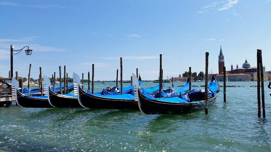 Venice gondolas channel