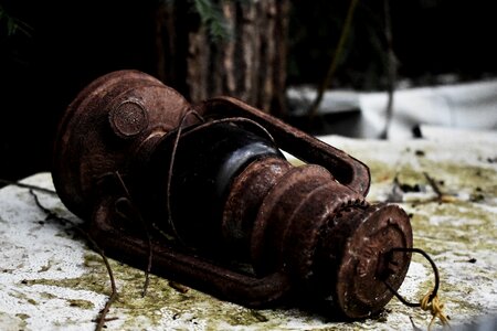 Vintage retro look rust photo