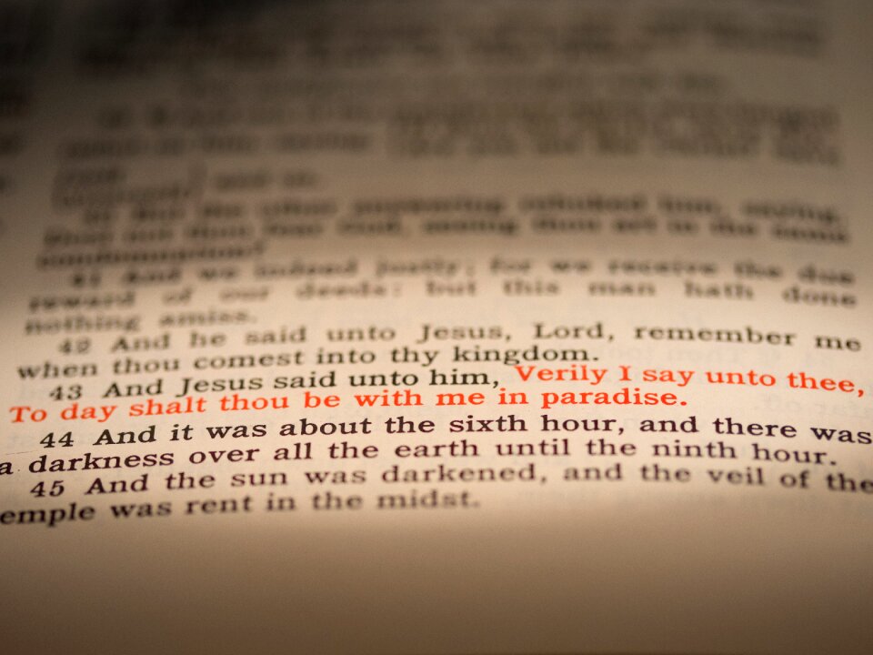 Second word luke 23 42-43