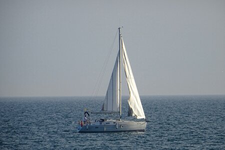 Sea sailboat ocean
