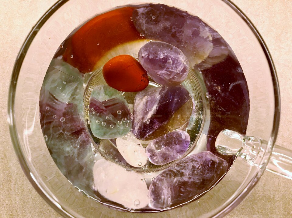 Cleaning water cleaning healing stones