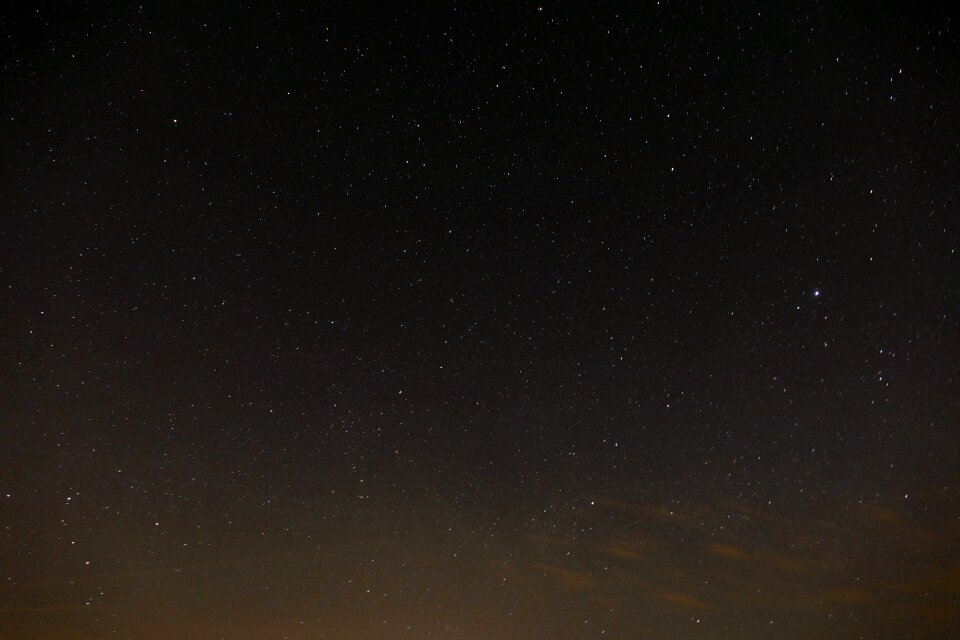 The sky stars dark