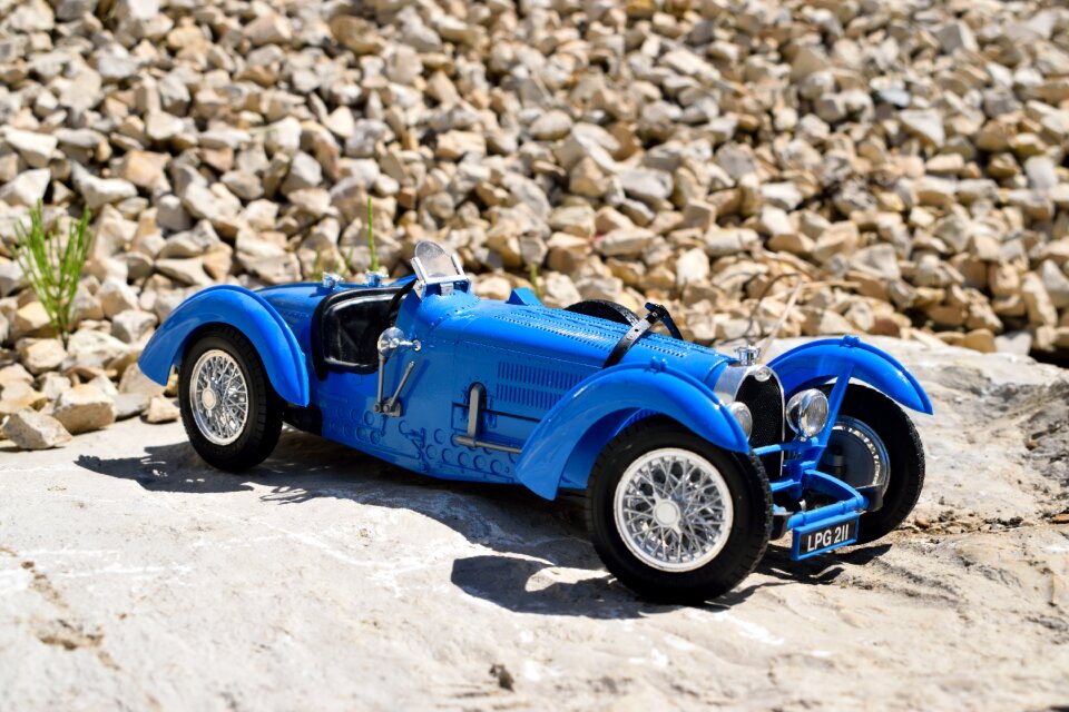 Game car blue vehicle