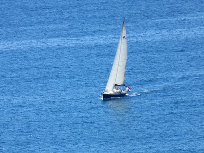 Yacht sea summer photo