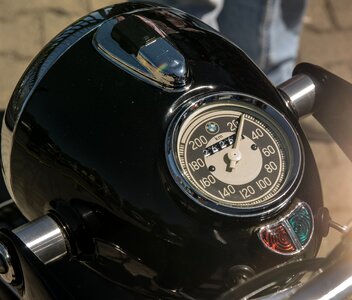 Kilometer display oldtimer vehicle