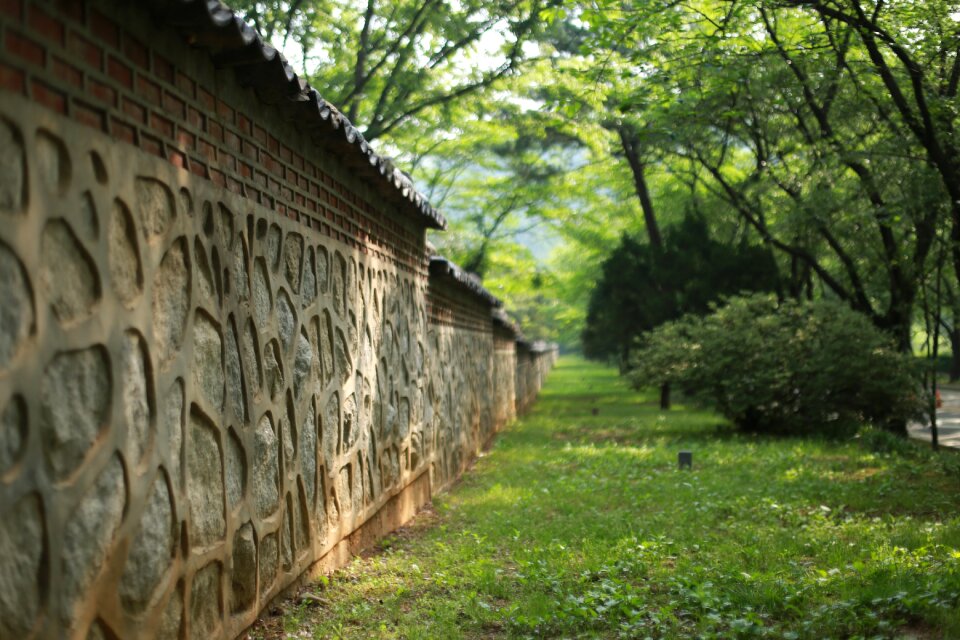 Stone wall background fence