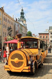 Lviv market square spring