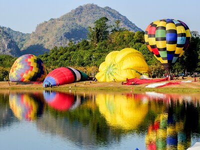 Hot air balloon festival thailand