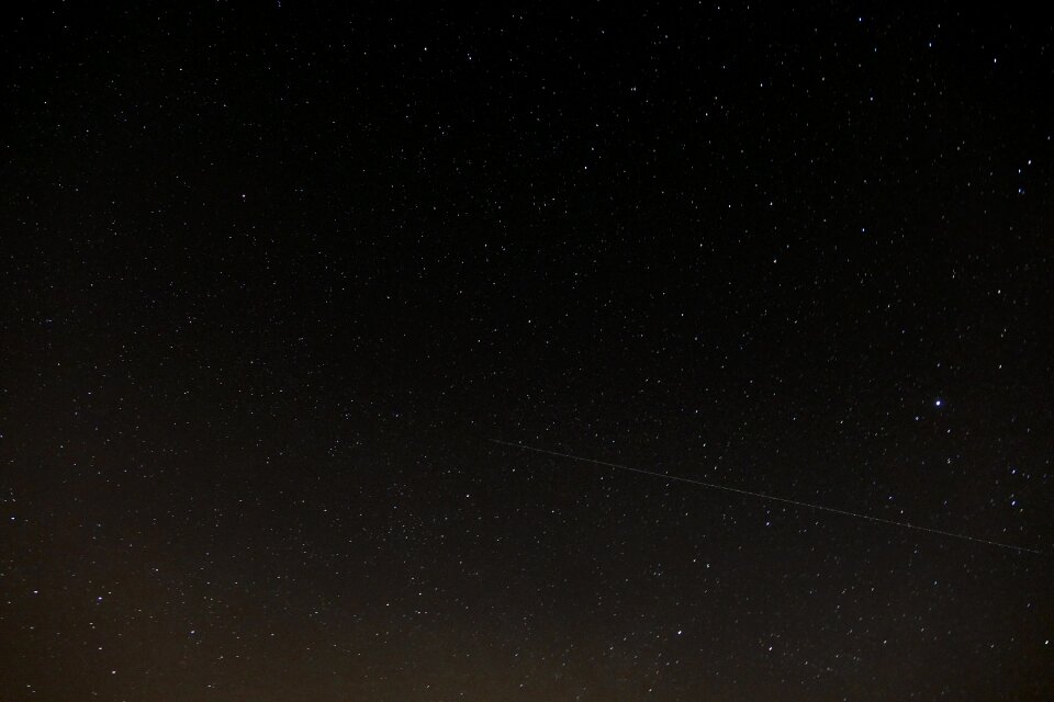 The sky stars dark