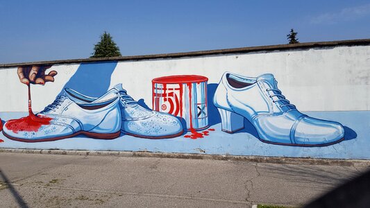 Wall art public art