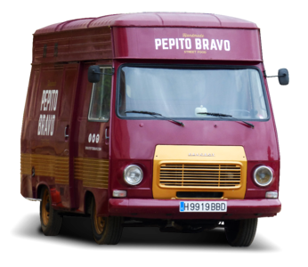 Food truck peugeot seventies