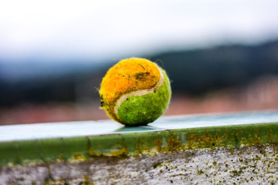 Ball old tennis old