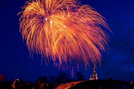 The peter and paul fortress fireworks night