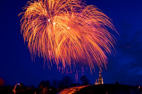 The peter and paul fortress fireworks night photo