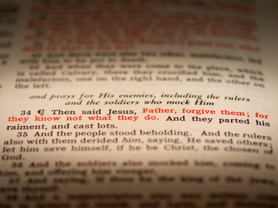 First word luke 23 34