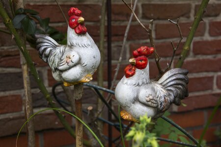 Garden hahn ceramic