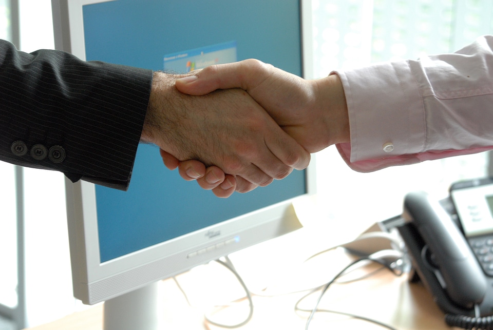 Handshake business professional