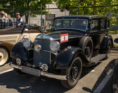 Classic mercedes benz restored photo