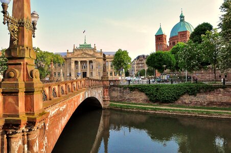 Landscape bridge channel