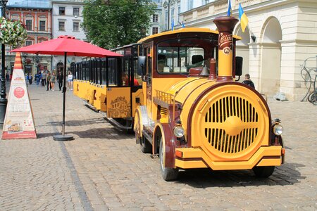 Lviv transport market square photo