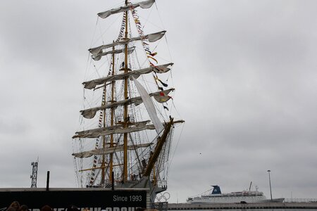 Yacht ship sea