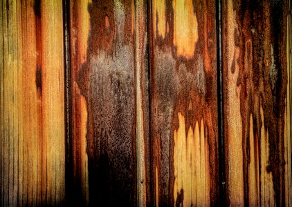 Metal oxidize brown
