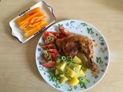 Chicken food lunch