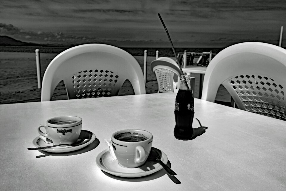 Beach beach cafe vorsaison