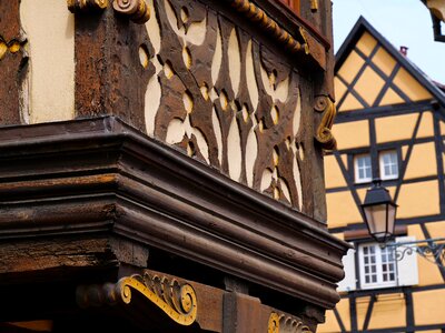 Old houses village alsatian house