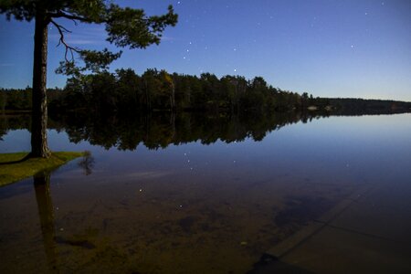 Stars himmel lake photo