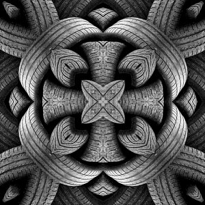 Pattern tread gray