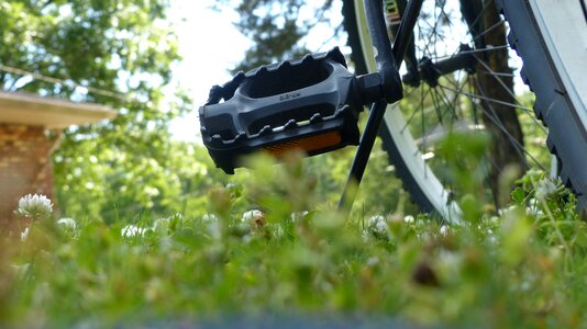 Pedal outdoors grass