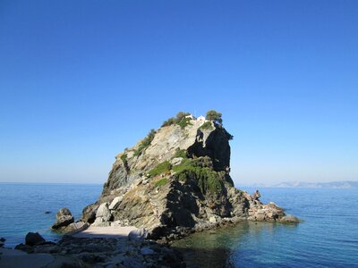 Sea greece an island photo